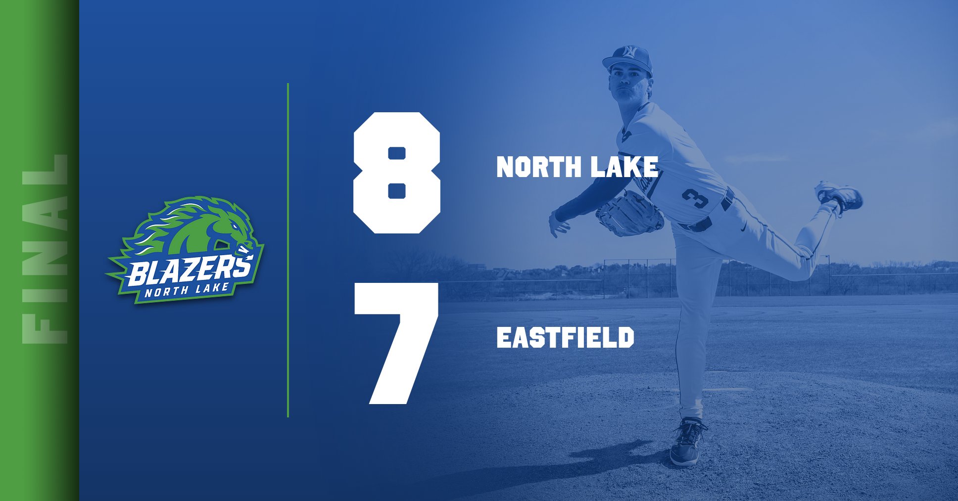North Lake Uses 9 Pitchers in Win Over No. 3 Eastfield