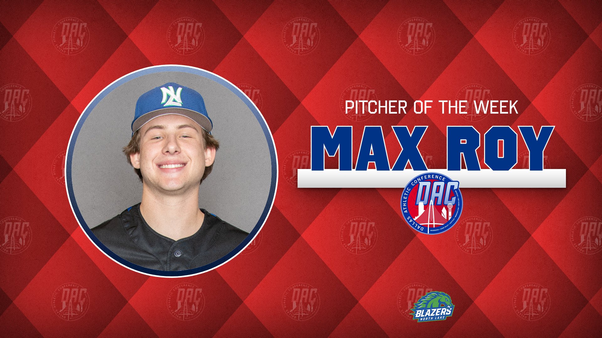 Roy Selected as DAC Pitcher of Week