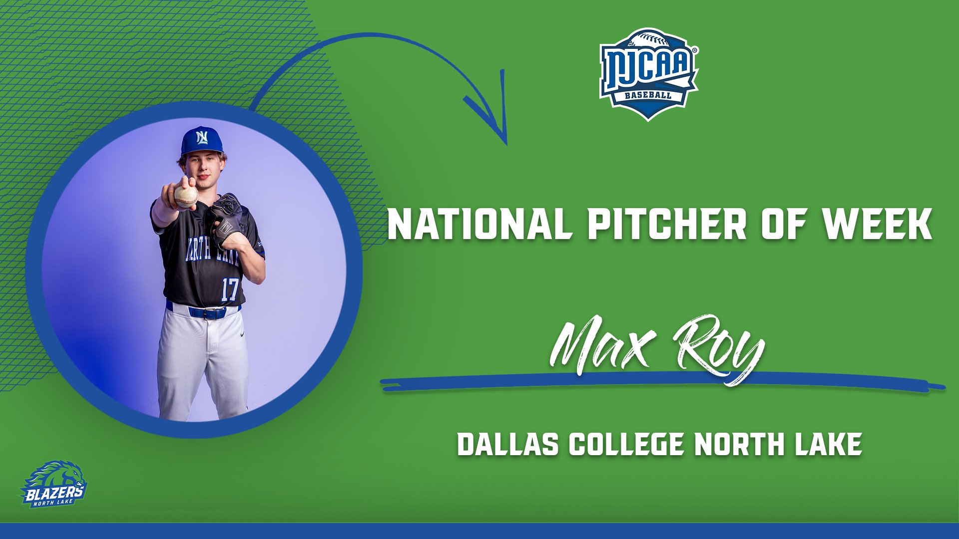 Roy Named National Pitcher of Week