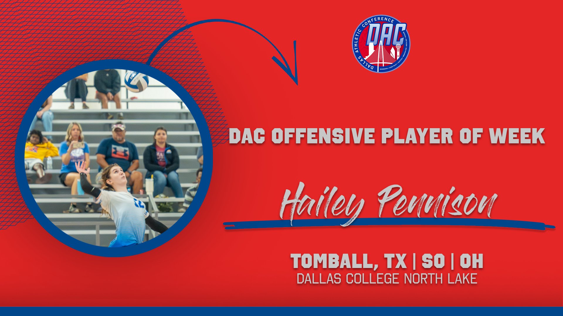 Pennison Named DAC Offensive Player of Week