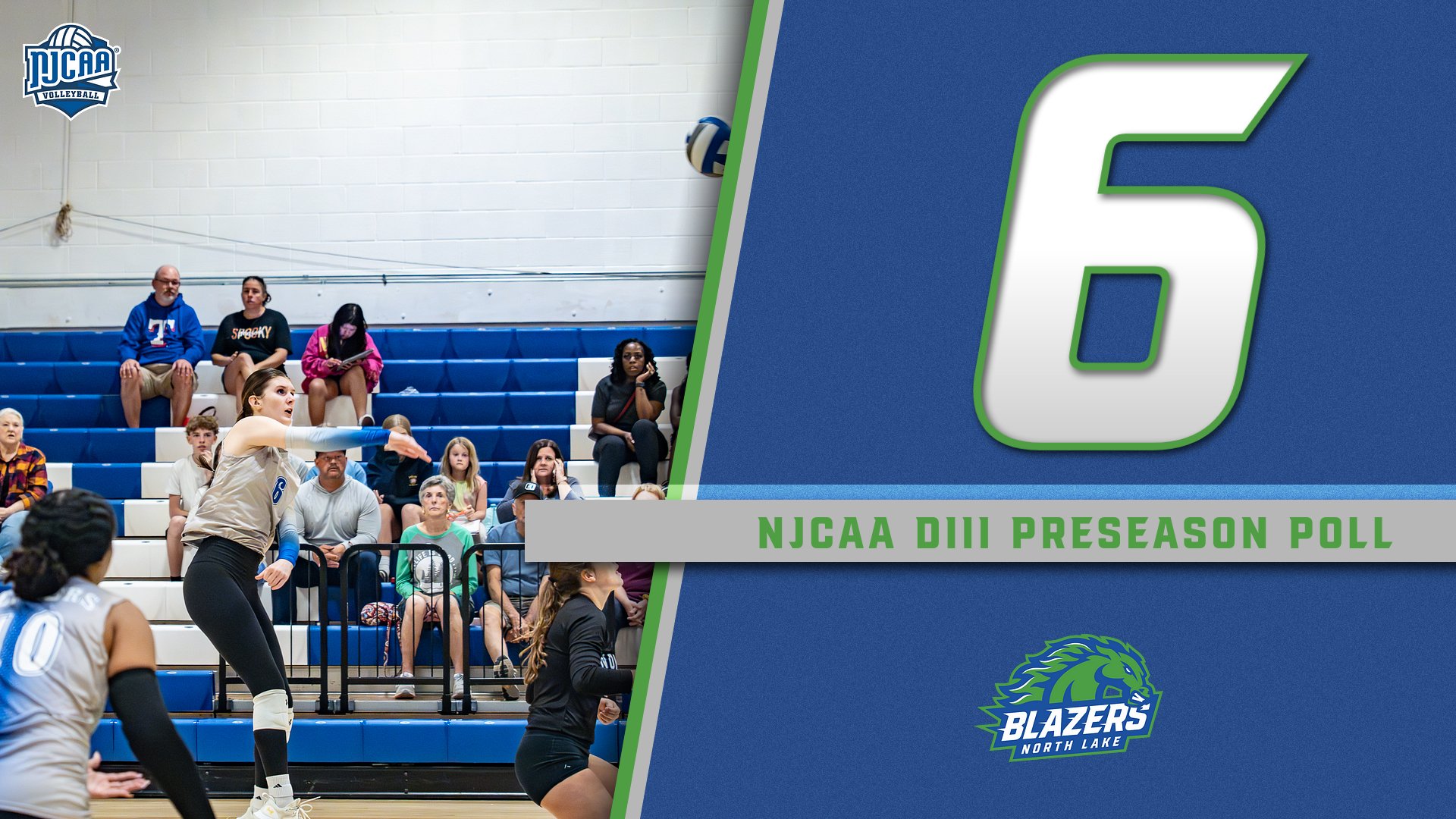Blazers Volleyball No. 6 in Preseason Poll