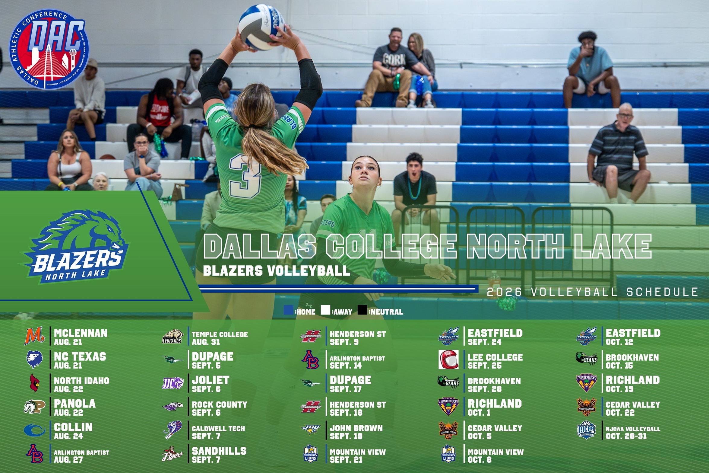 North Lake Volleyball Begins Season Aug. 21
